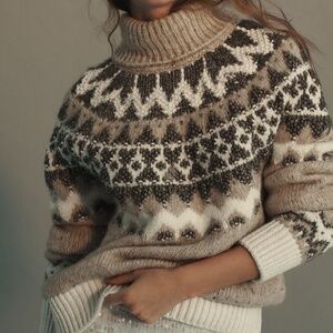 Anthropologie Ribbed Turtleneck Sweater by Pilcro Size Extra Small Petite